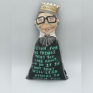 RUTH BADER GINSBURG by KAHRI Kahrianne Kerr Pillow Doll